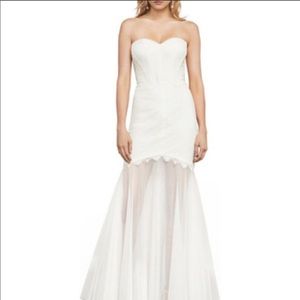 NWT bcbgmaxazria Alyce Strapless Lace Gown